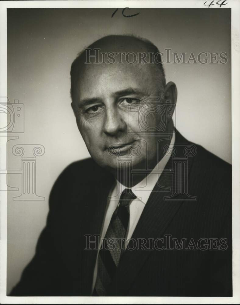1968 Press Photo Joseph St. Amant, Gulf Coast Telephone superintendent-Historic Images