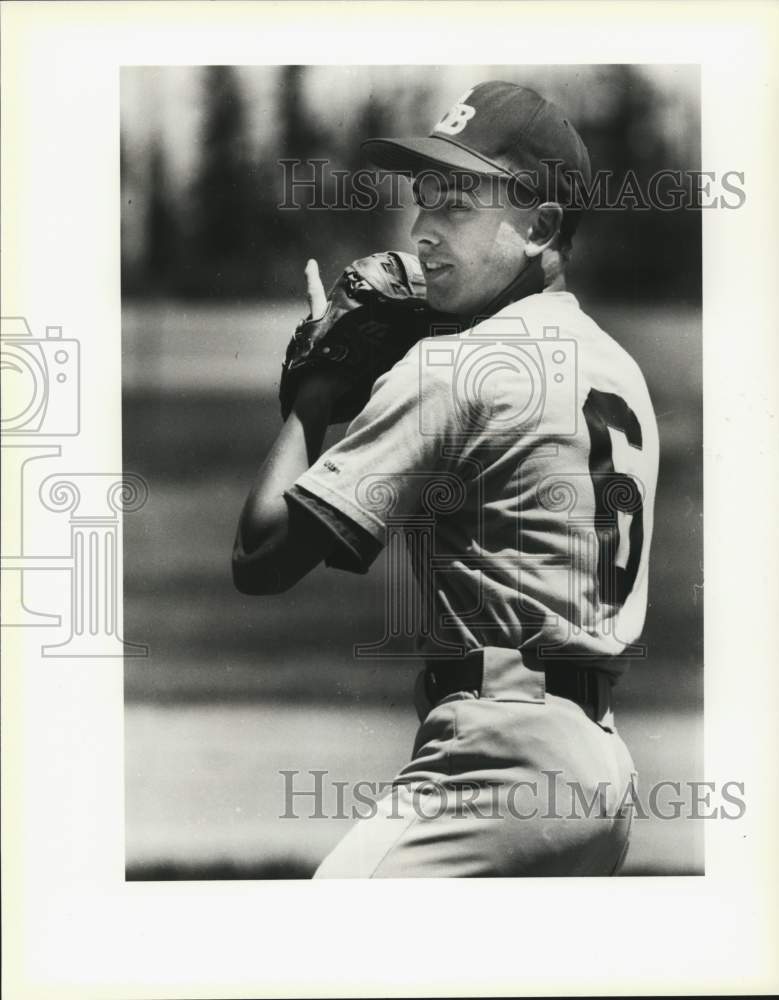 Press Photo St. Bernard High School Baseball Player, Louisiana - noc23344- Historic Images