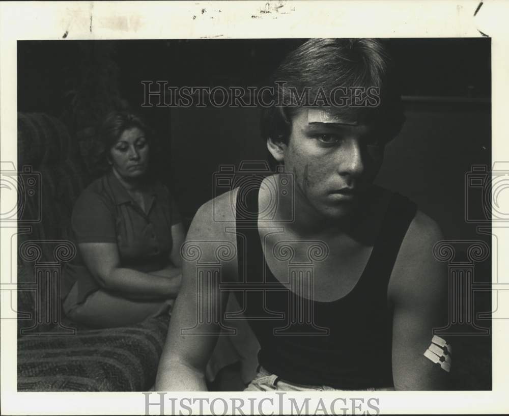 1985 Kathleen and Timmy Alphonso, student of St. Bernard High School - Historic Images