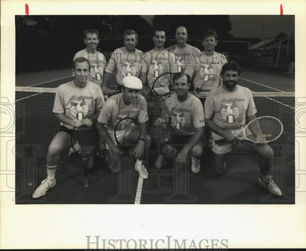 1990 Press Photo Wayne Schellhaas and LA State tennis team - noc24391- Historic Images