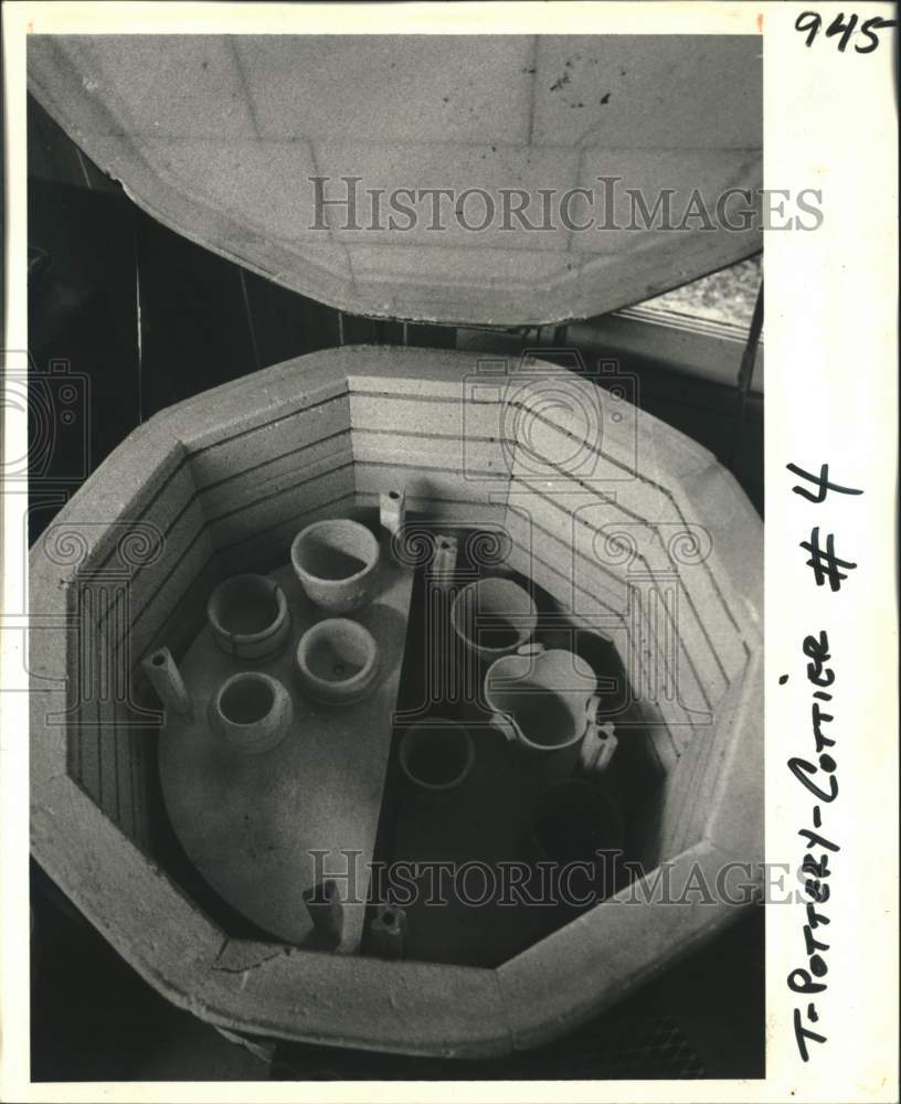 1981 Pottery to be Fired in Kiln; St. Tammany Art Association Class - Historic Images