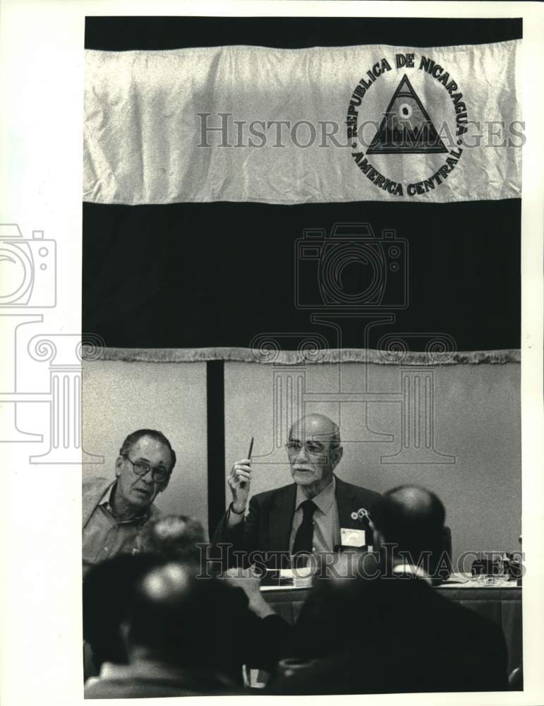 1987 Alfredo Sacasa, president of Nicaraguan Resistance Assembly - Historic Images