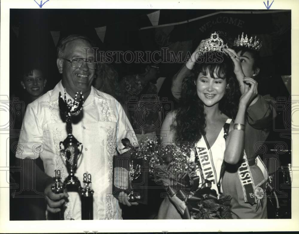 1989 Jeanine Salassi Crowned Miss Airline Lions at Fishing Rodeo - Historic Images