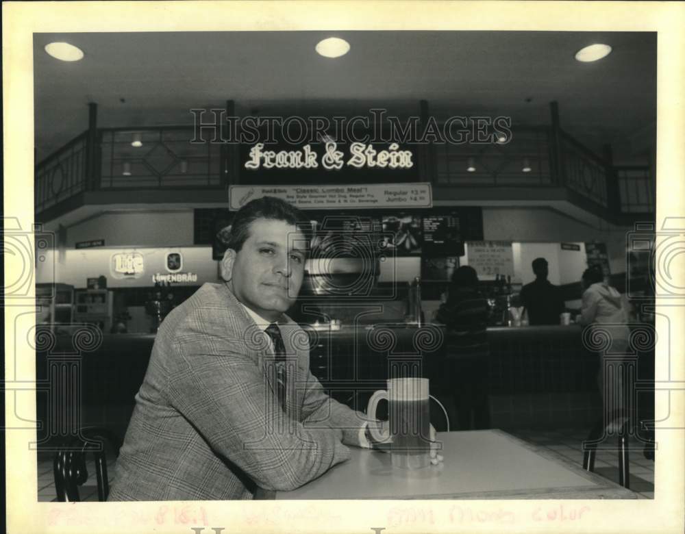 1992 John Russo in front of Frank and Stein in New Orleans Centre - Historic Images