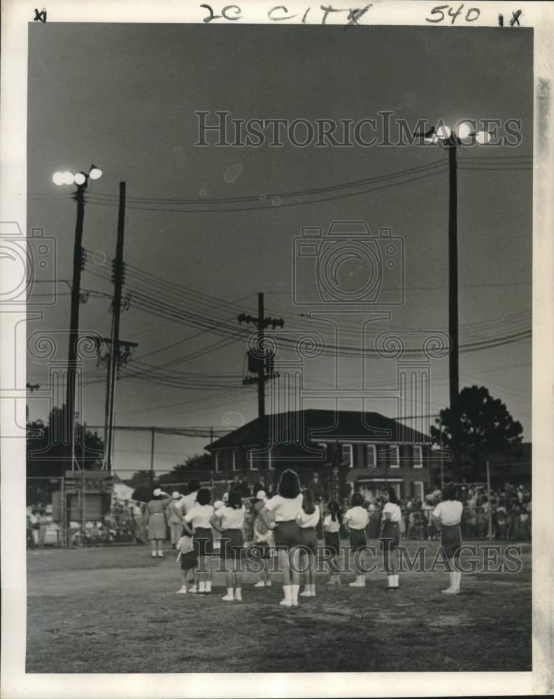 1965 Press Photo New Orleans Recreation Twirlers at St. Roch Playground Opening - Historic Images