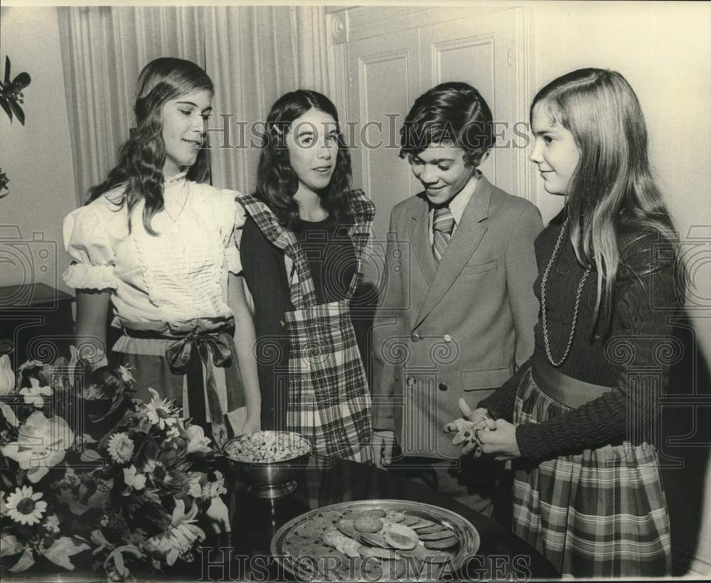 1972 Blaire St. Raymond, Donna Hernandez with guests at Event - Historic Images