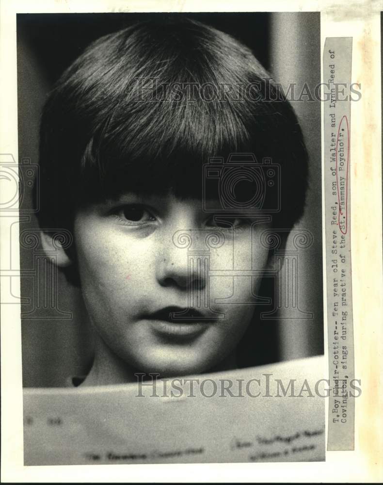 1982 Steve Reed practices with St. Tammany Boychoir - Historic Images