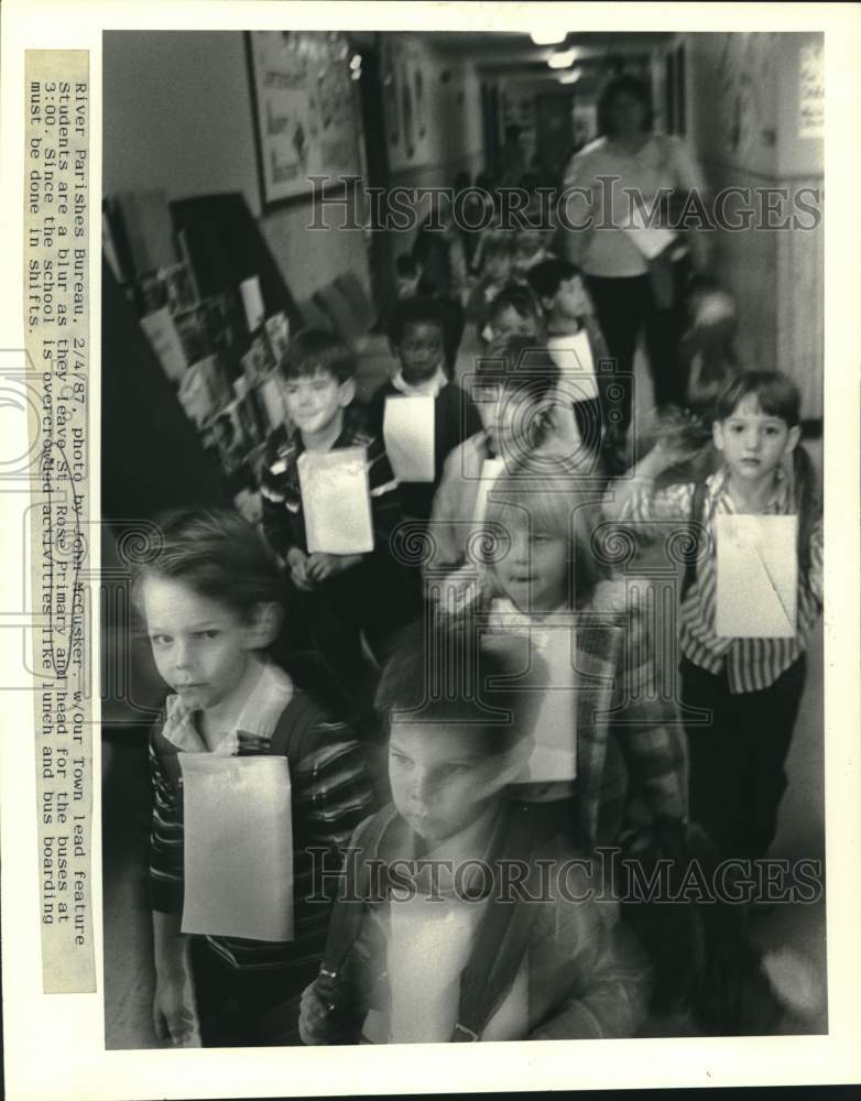 1987 St. Rose Primary School - Students in Hallway - Historic Images
