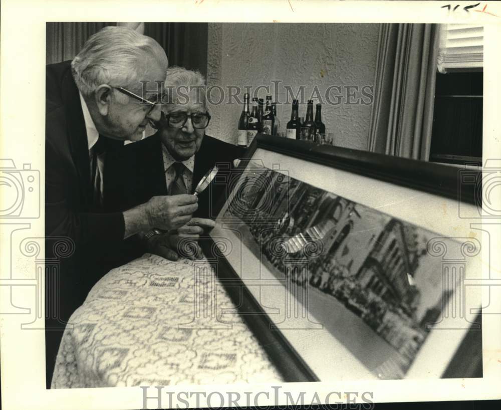 1982 Joseph Schiro and Lucien Messina view Contessa Entellina photo - Historic Images