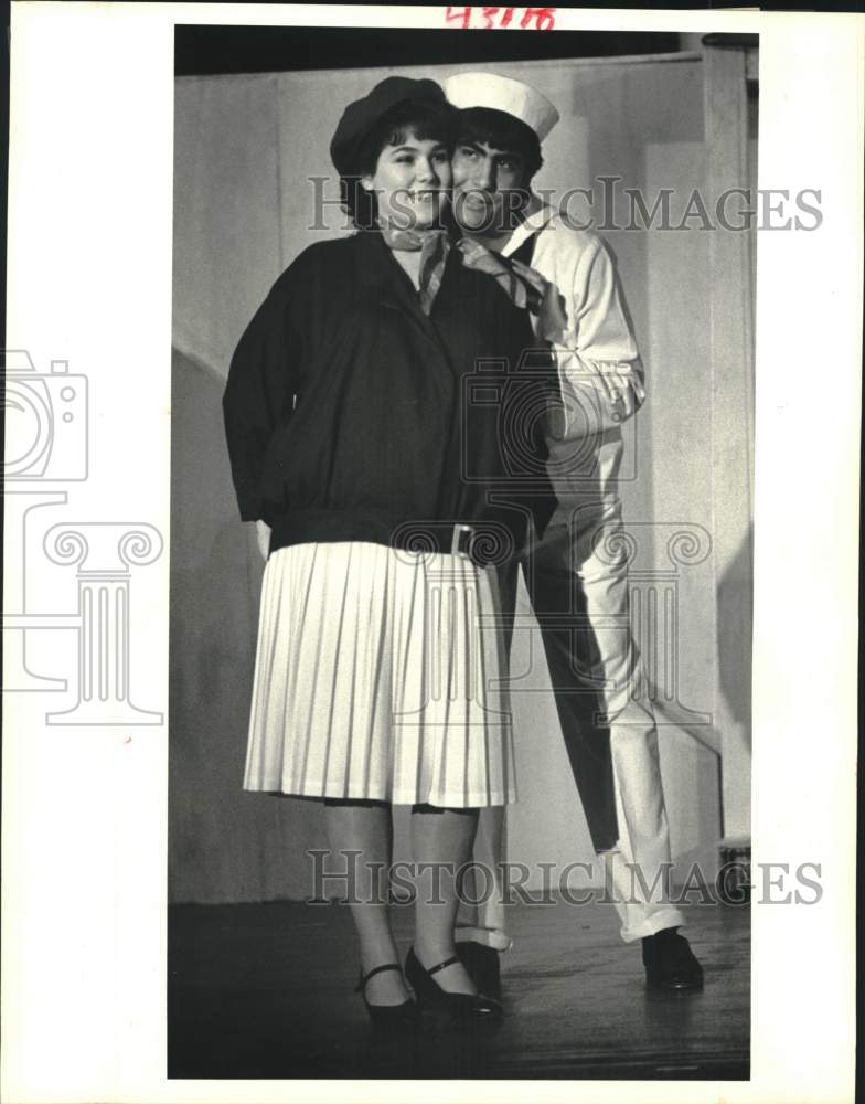 1986 St. John Theater performers Anne Francis and Brent Torres - Historic Images