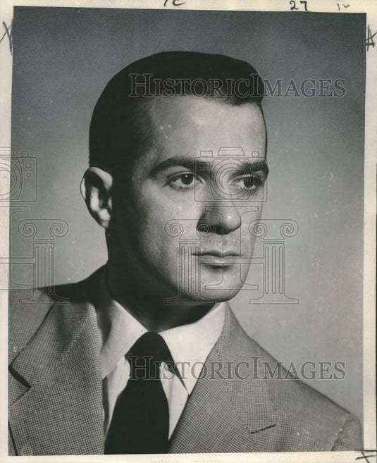 1954 Press Photo Bruce Ralston plays lead of Don Greshman in Gallery Circle - Historic Images