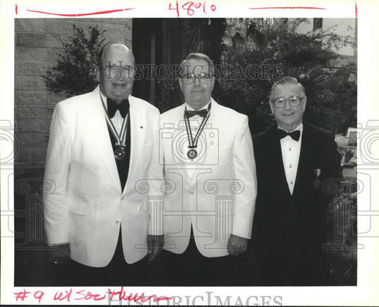 1992 Bobby Cadenhead, Bob Stanton & Jim McCloskey at Rotary Event - Historic Images