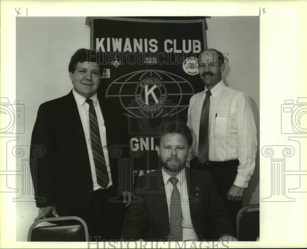 1991 Press Photo Lagniappe Kiwanis Club of Metairie Kevin Moran and Officers - Historic Images