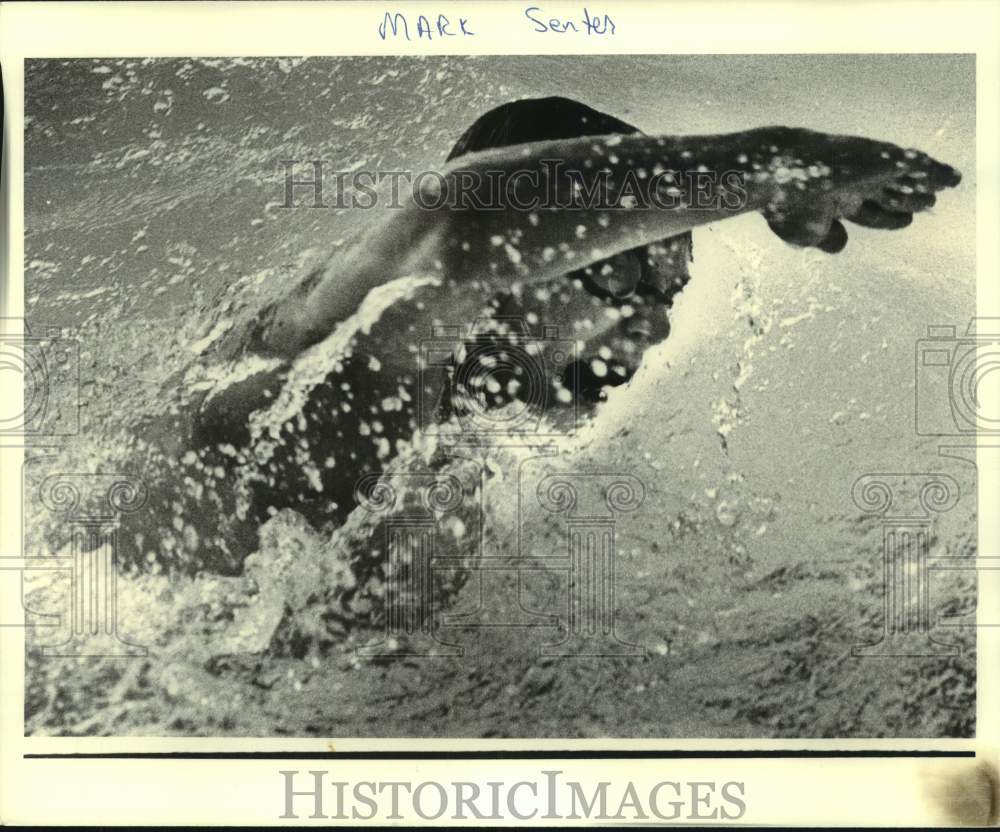 1980 Press Photo De La Salle High School - Mark Senter, Swimmer - noc39166- Historic Images