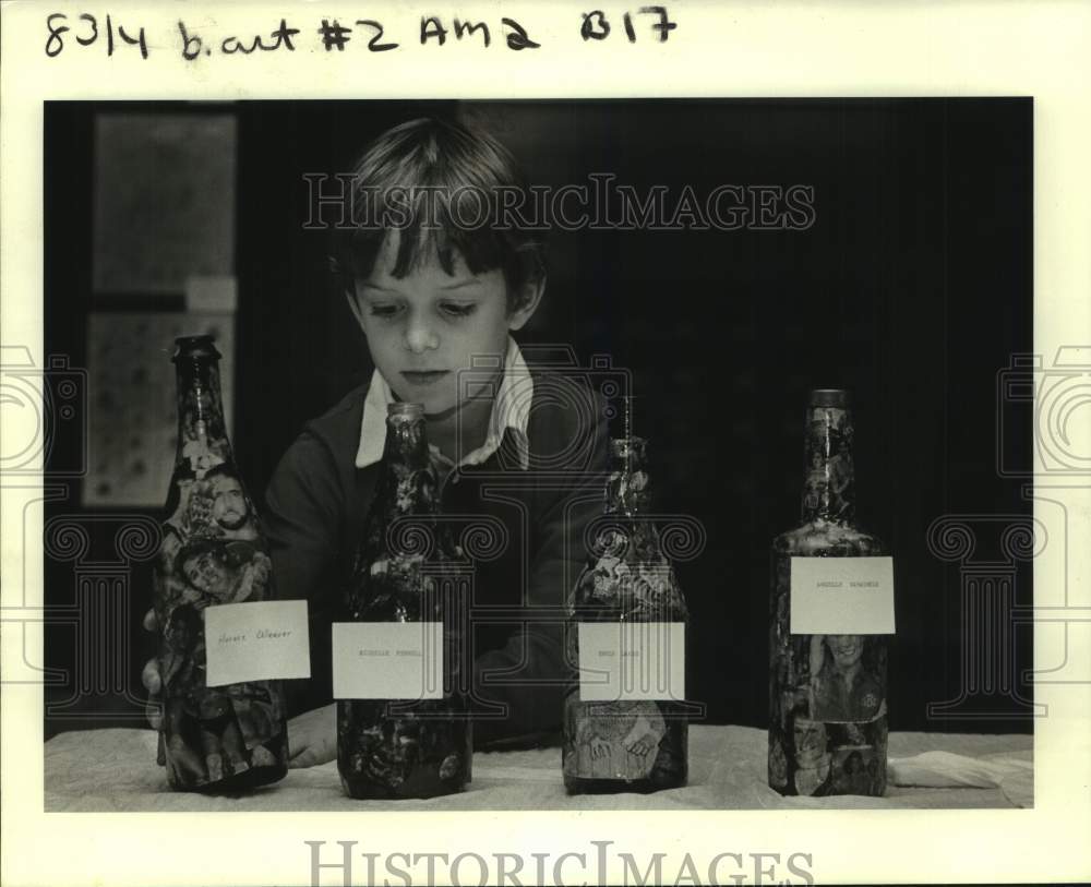 1984 Matthew Oelking, Rowley Elementary School, Arranges Artwork - Historic Images