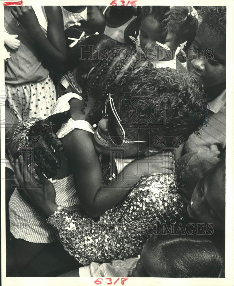 1984 YMCA - Tracy Reynaud, Michael Jackson Lookalike, Gretna - Historic Images