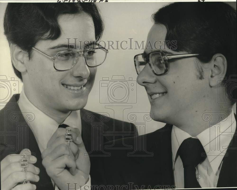 1980 Tulane University-Graduates David and Donald Youngblood - Historic Images
