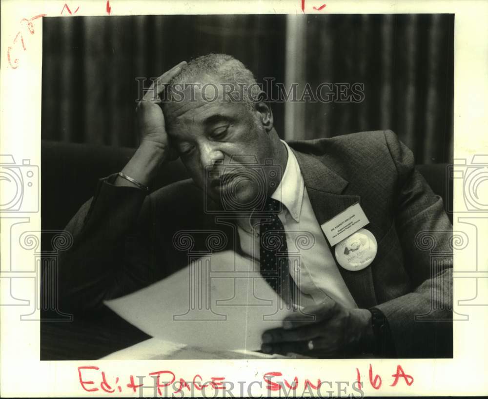 1985 New Orleans School Board Superintendent Everett Williams - Historic Images