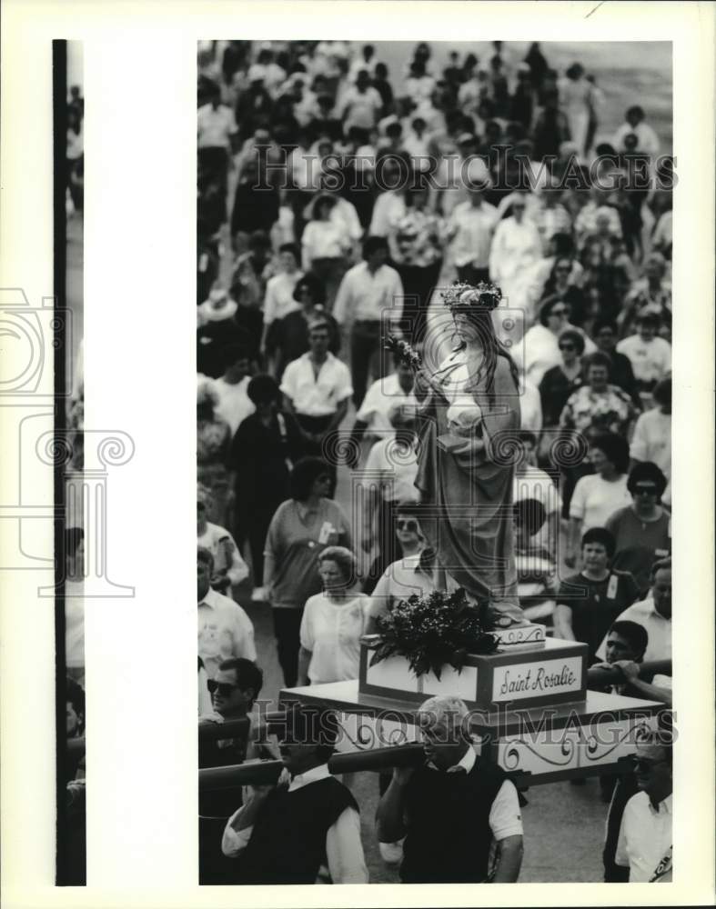 1989 St. Rosalie Church of Harvey 70th annual procession - Historic Images