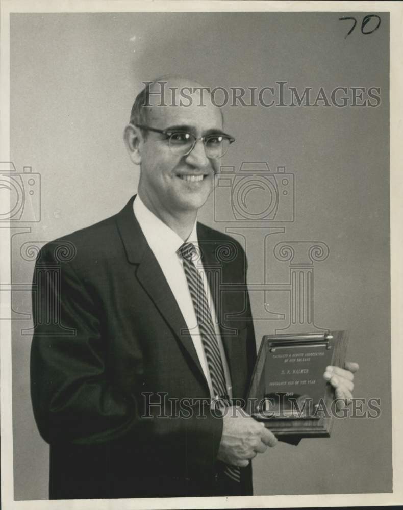 1969 Press Photo Hargis P. Walker, executive officer Louisiana Insurance Rating- Historic Images