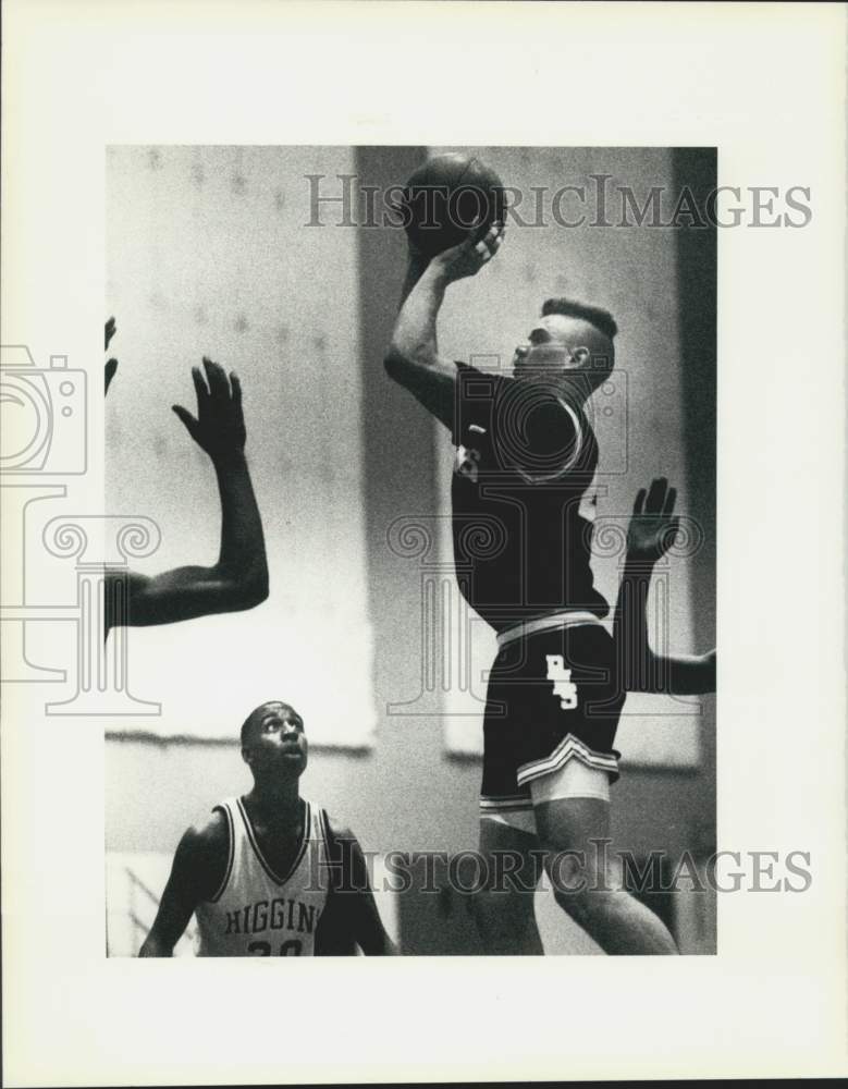 1990 Press Photo Bonnabell High School - Anthony Woodson in Basketball Game - Historic Images