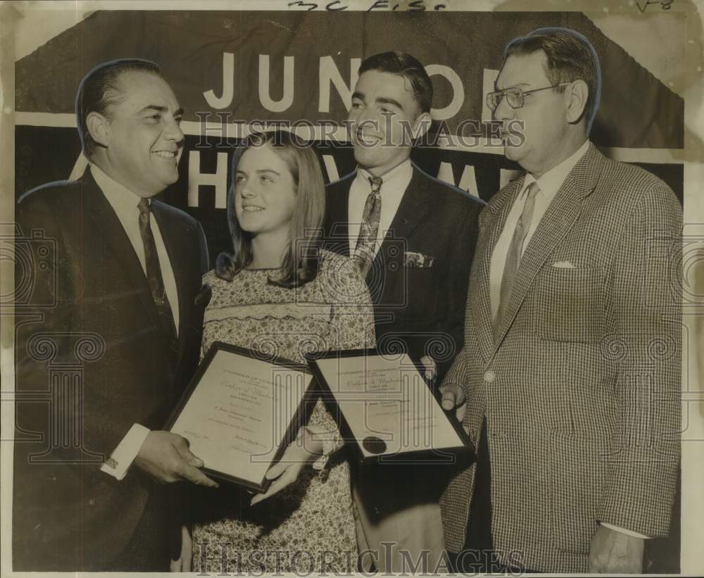 1967 Sylvia Landry, Men presented New Orleans Honorary Membership - Historic Images