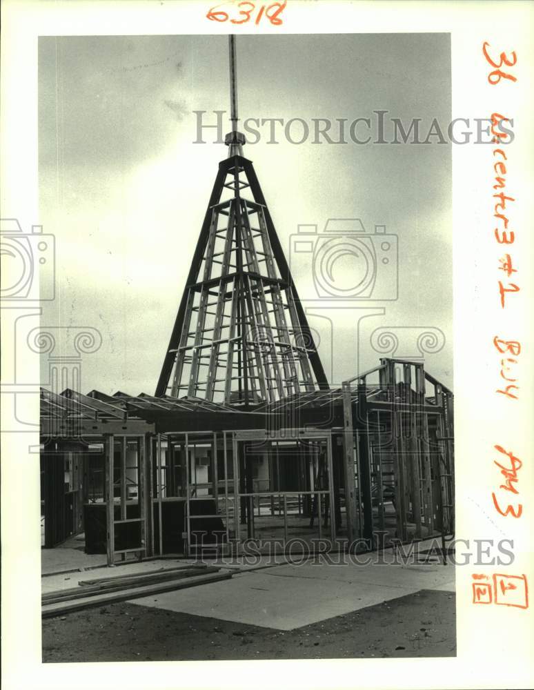 1987 Chapel under construction at the Wynhoven Health Care Center - Historic Images