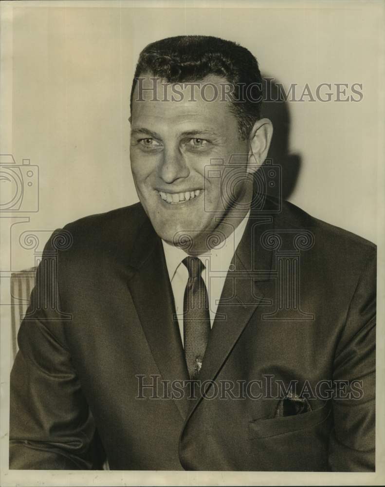 1966 Edgar Sims, President of American Motor Hotel Association. - Historic Images