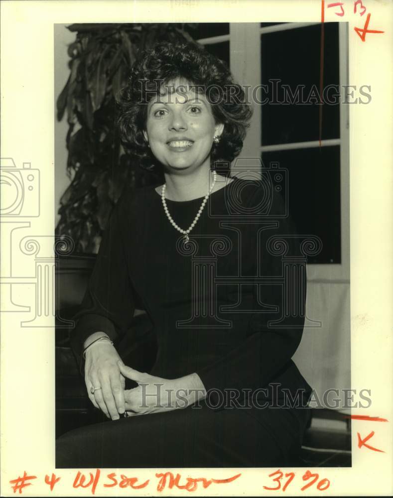 1989 Press Photo Terry Wiedmann at Jefferson Parish Bar Assn. Auxiliary Dinner - Historic Images