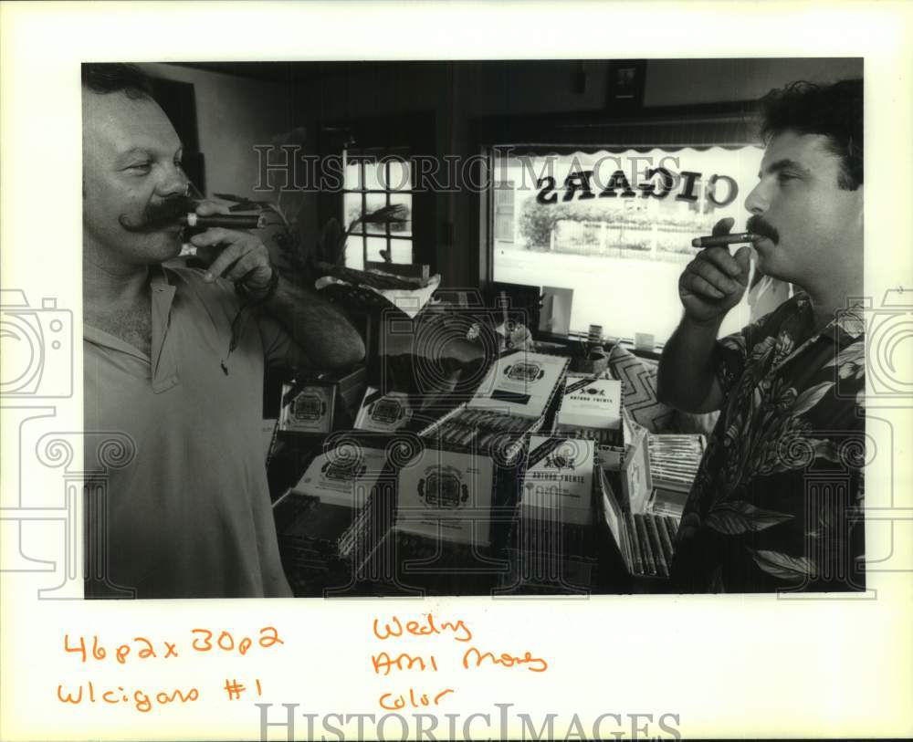 1994 Dos Jefes Uptown Cigar Shop owners in New Orleans - Historic Images