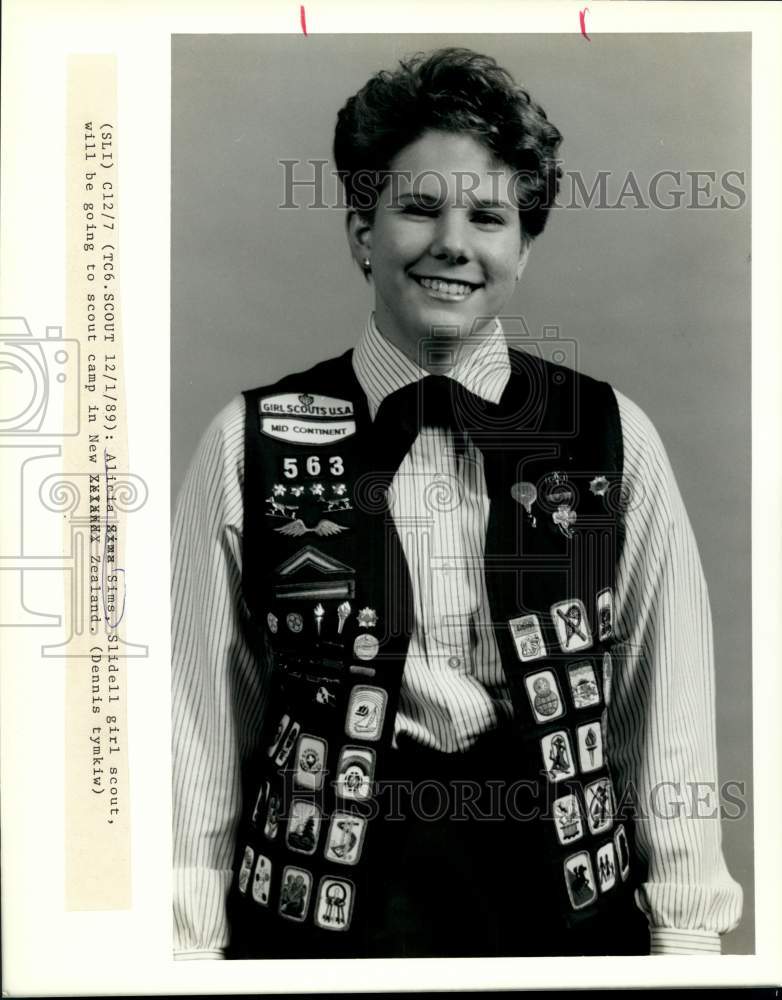 1989 Alicia Sims, Slidell will be going to scout camp in New Zealand - Historic Images