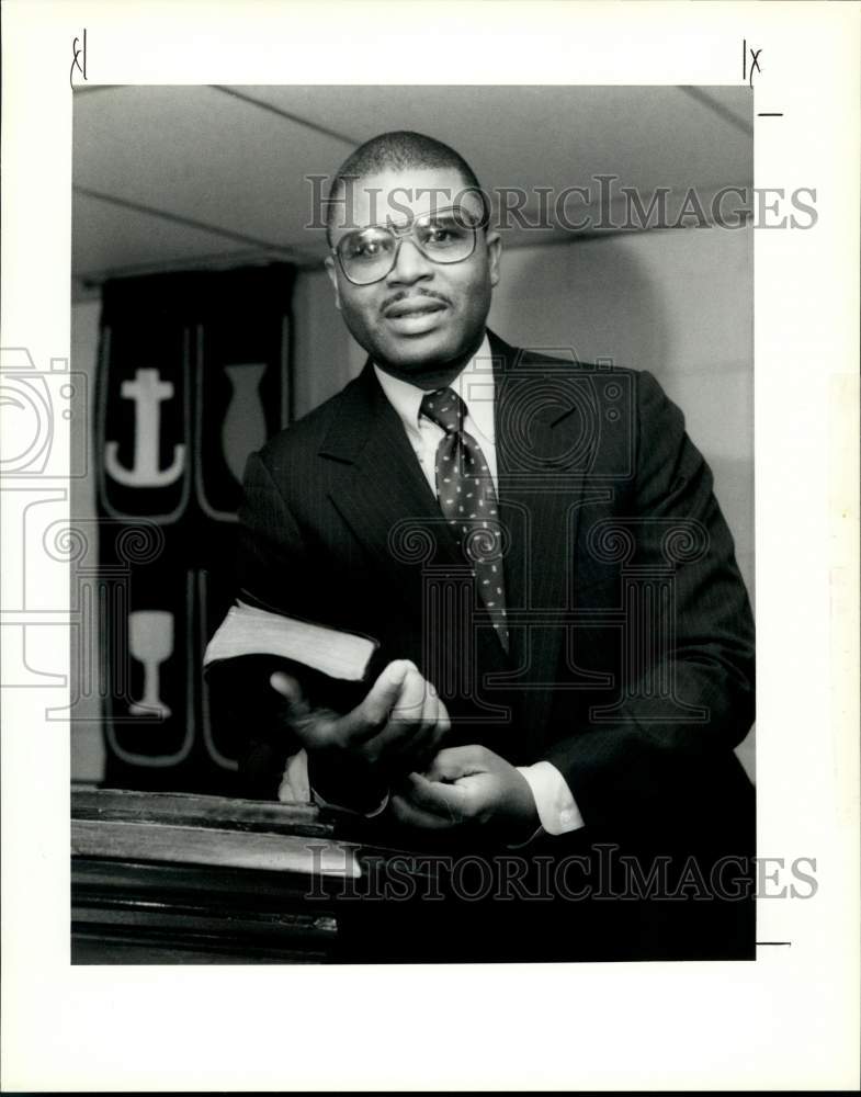 1990 Pastor Michael Oral Wilson at Berean Presbyterian Church - Historic Images