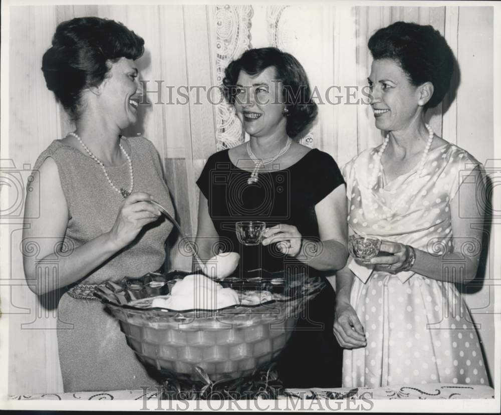 1964 Mrs. George E. Williams, company at Le Petit Salon reception-Historic Images