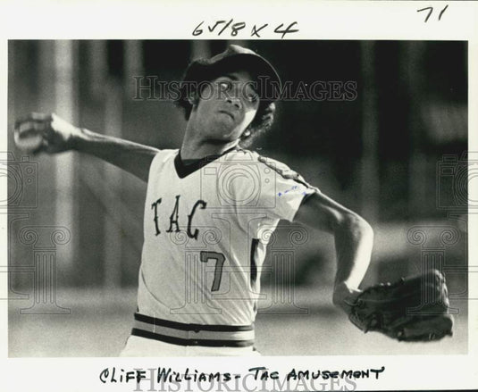 1979 Press Photo Cliff Williams leads TAC Amusement American Legion baseball- Historic Images