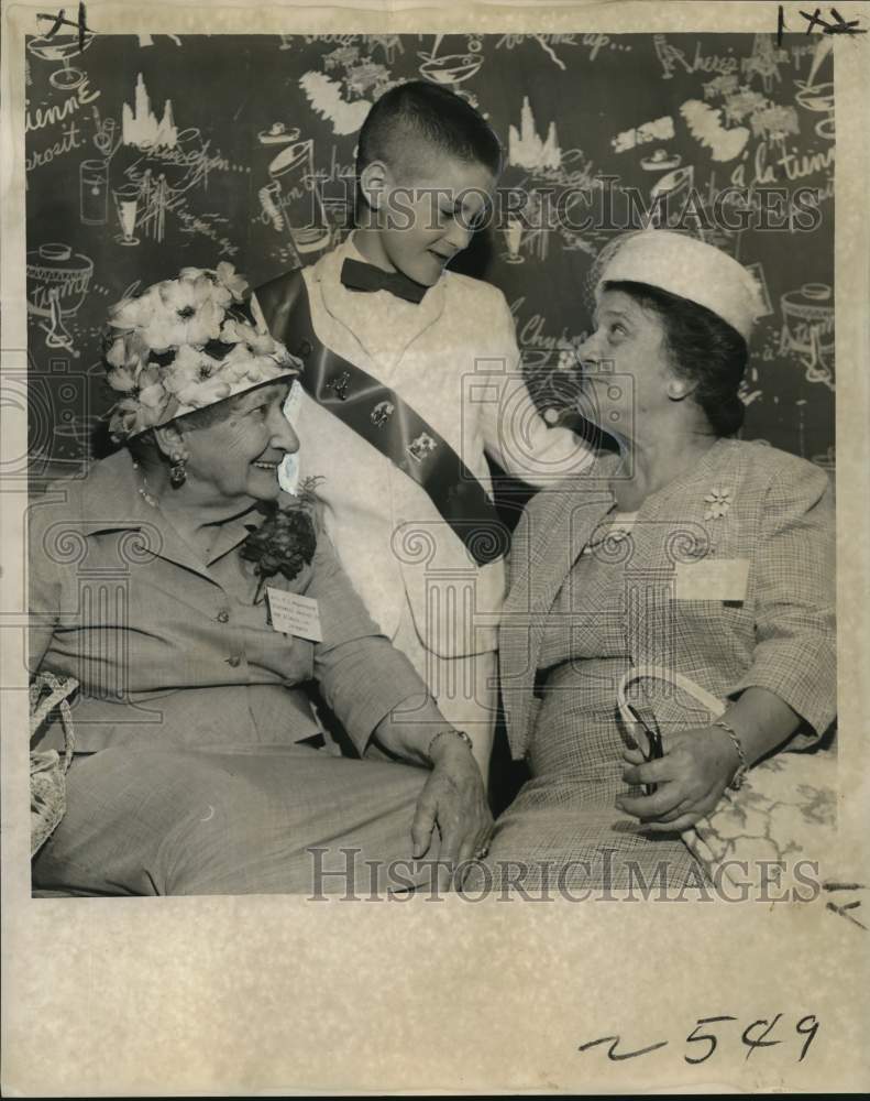 1962 Mmes Frances Waguespack and Harrison Littlejohn with Page Boy-Historic Images