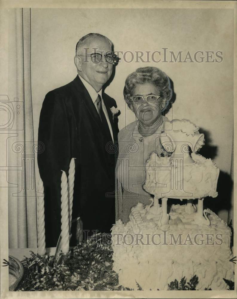 1968 Mr. and Mrs. Morris Washastrom celebrate Wedding Anniversary-Historic Images