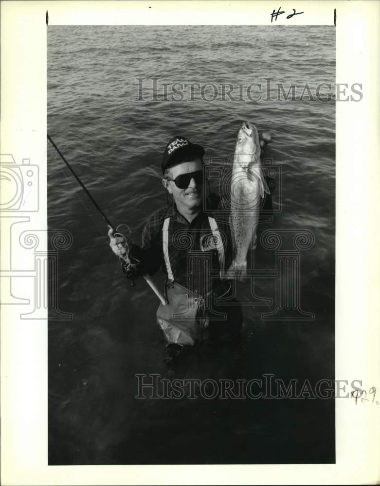 Press Photo One of the Venture Sports is fishing, - noc51016 - Historic Images