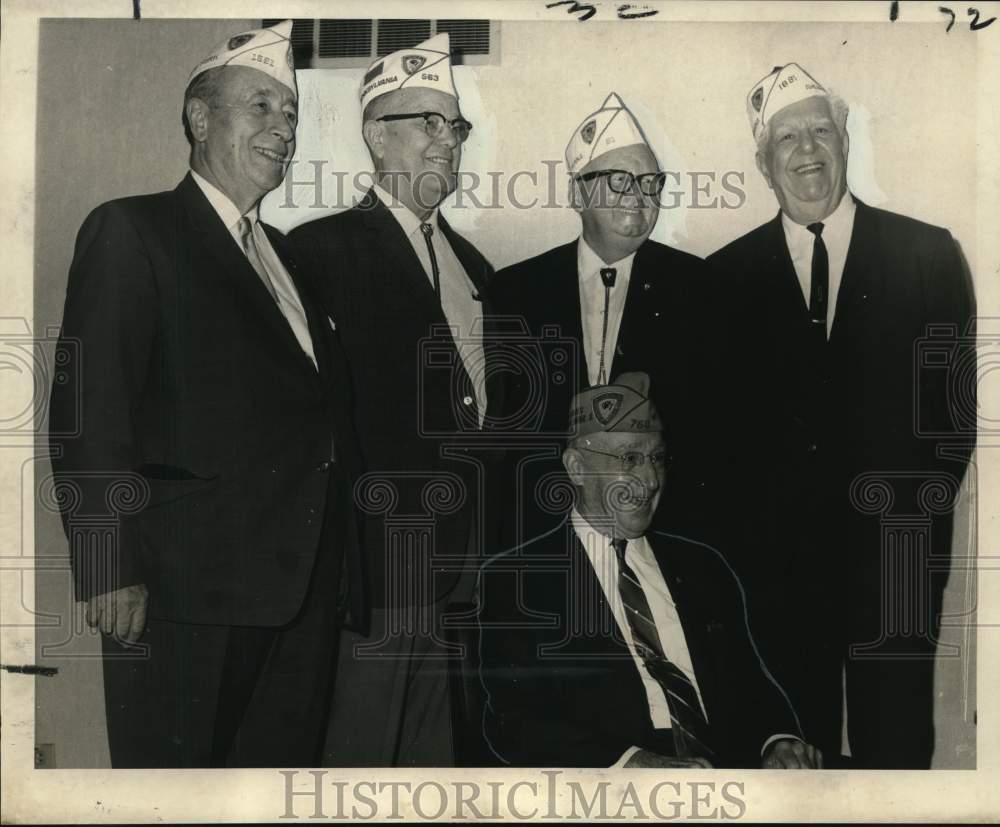 1968 Members of Veterans of World War I during convention at Jung-Historic Images