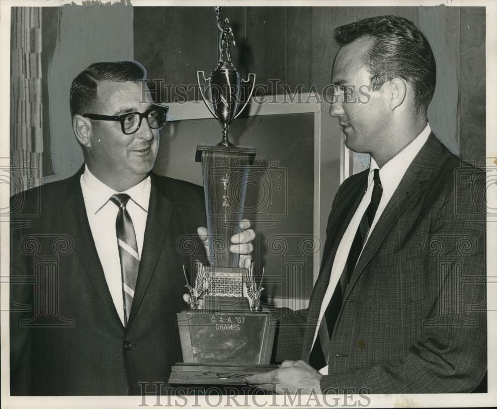 1967 Jimmy Shields presents Jefferson Parish trophy to Robert Murphy-Historic Images