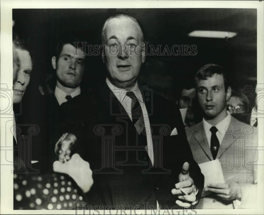 1968 Adolph von Thadden, National Democratic Party in Germany.-Historic Images