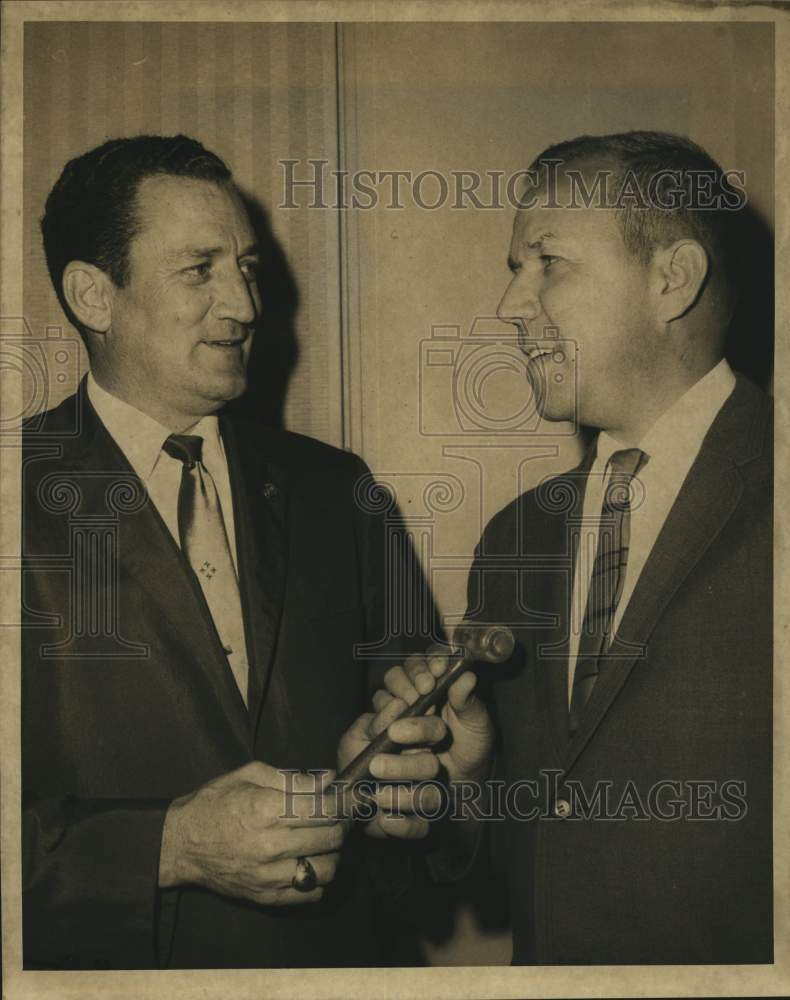 1968 Al Bourgeois and Ernest Verges of Mid City Kiwanis Club-Historic Images