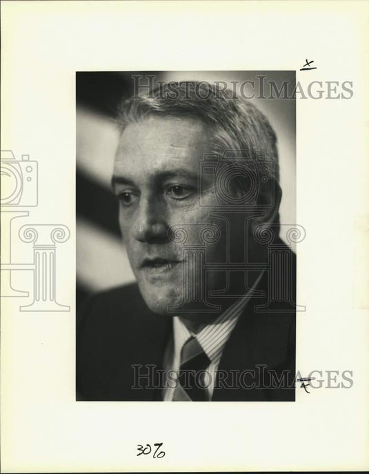 1989 US Attorney John Volz in Closeup Portrait - Historic Images