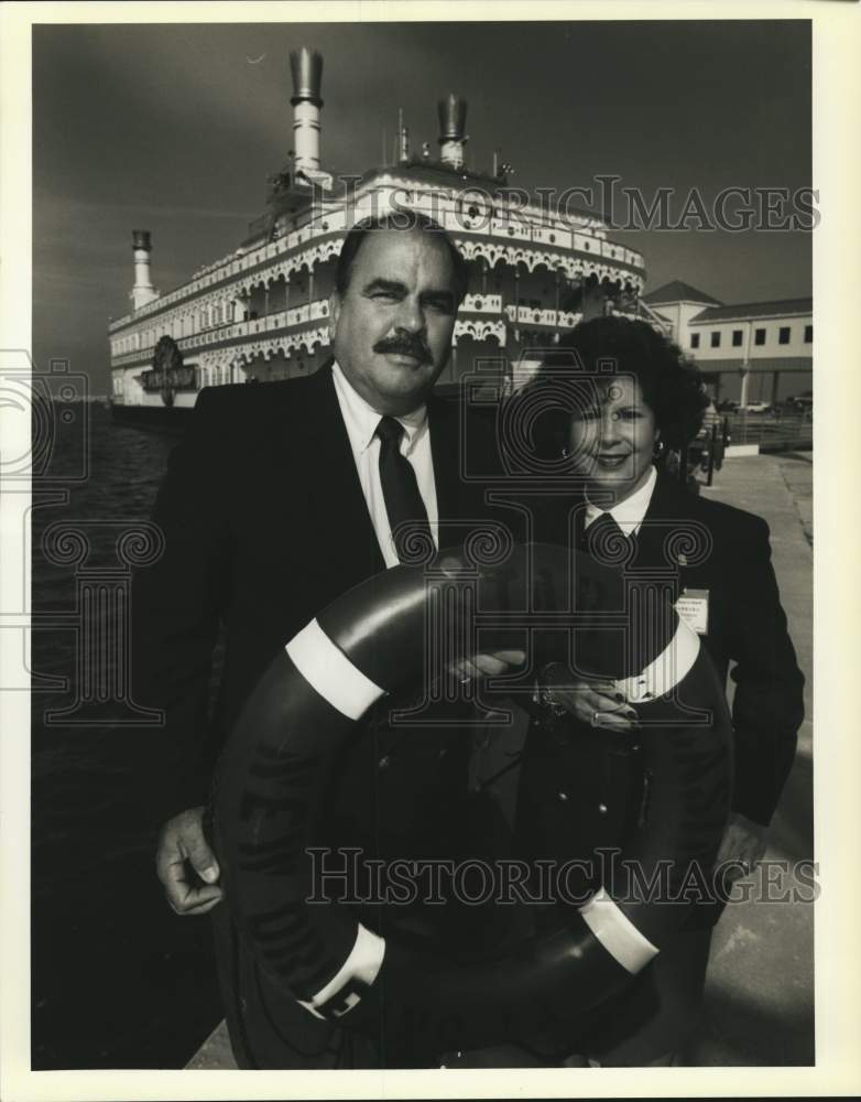 1993 Ronnie and Barbara Vega In Front of the Star Casino - Historic Images