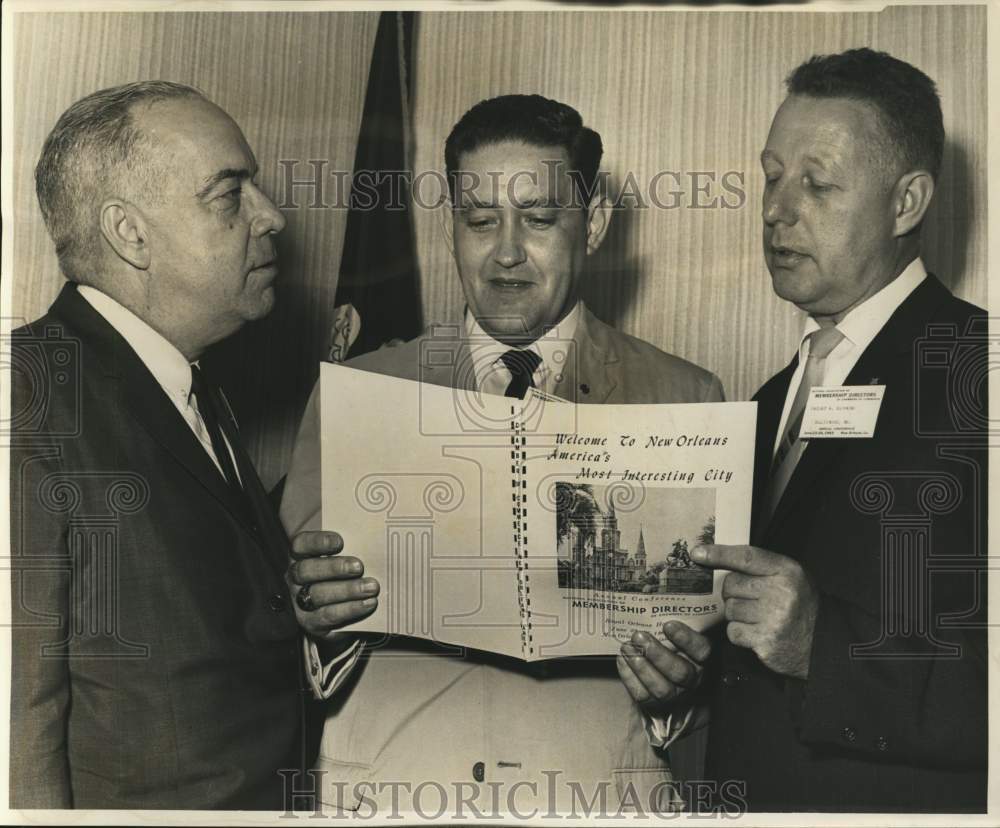 1963 Press Photo Association of Membership Directors at Royal Orleans Hotel - Historic Images