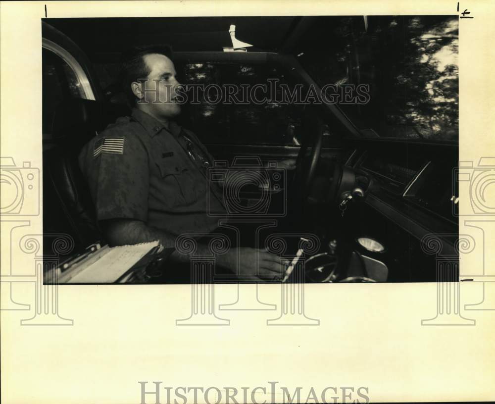 1992 Sheriff Deputy Jason Weber works for St. Charles Sheriff office - Historic Images