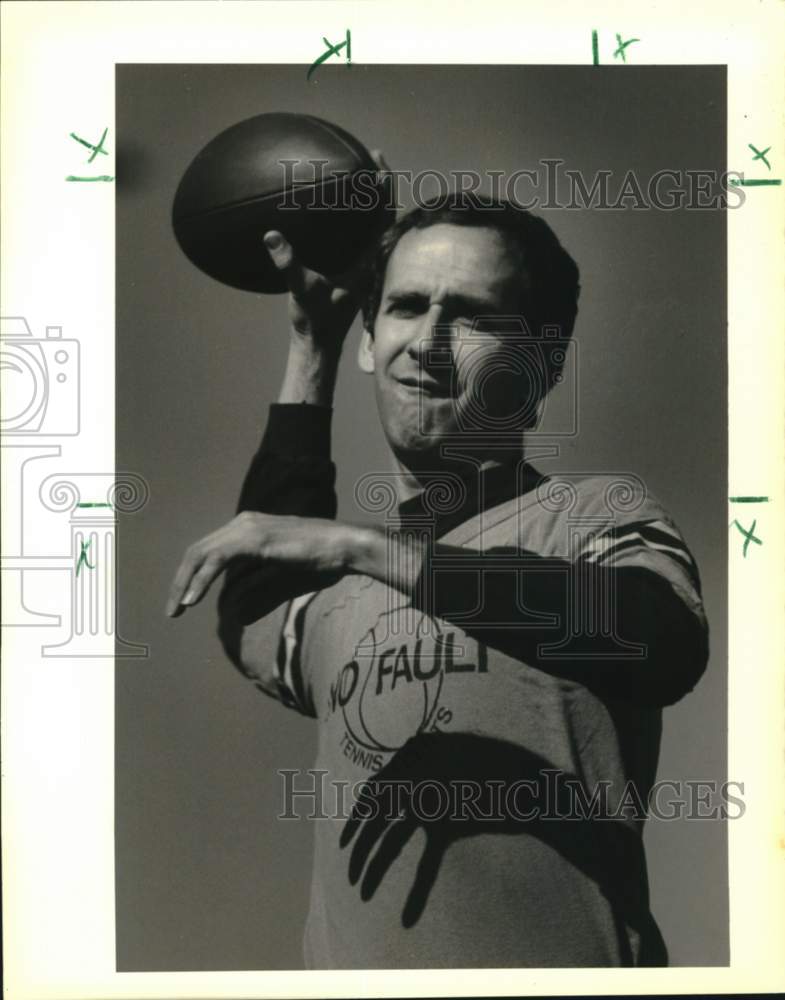 1989 Press Photo Murphy Whitman-flag football quarterback, New Orleans Flyers- Historic Images