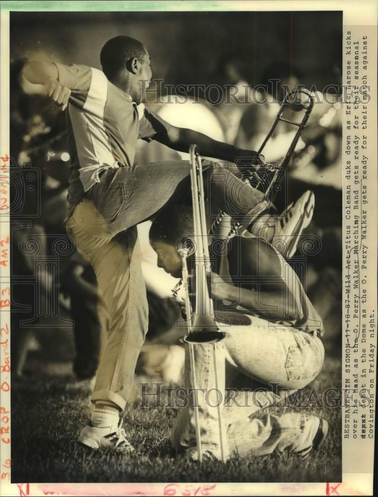 1987 O. Perry Walker - Titus Coleman, Eric Larose, Marching Band - Historic Images