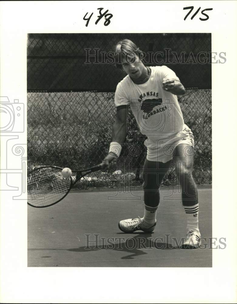 1982 Press Photo Tim Siegel, Arkansas Razorbacks- Tennis Player - noc56745- Historic Images