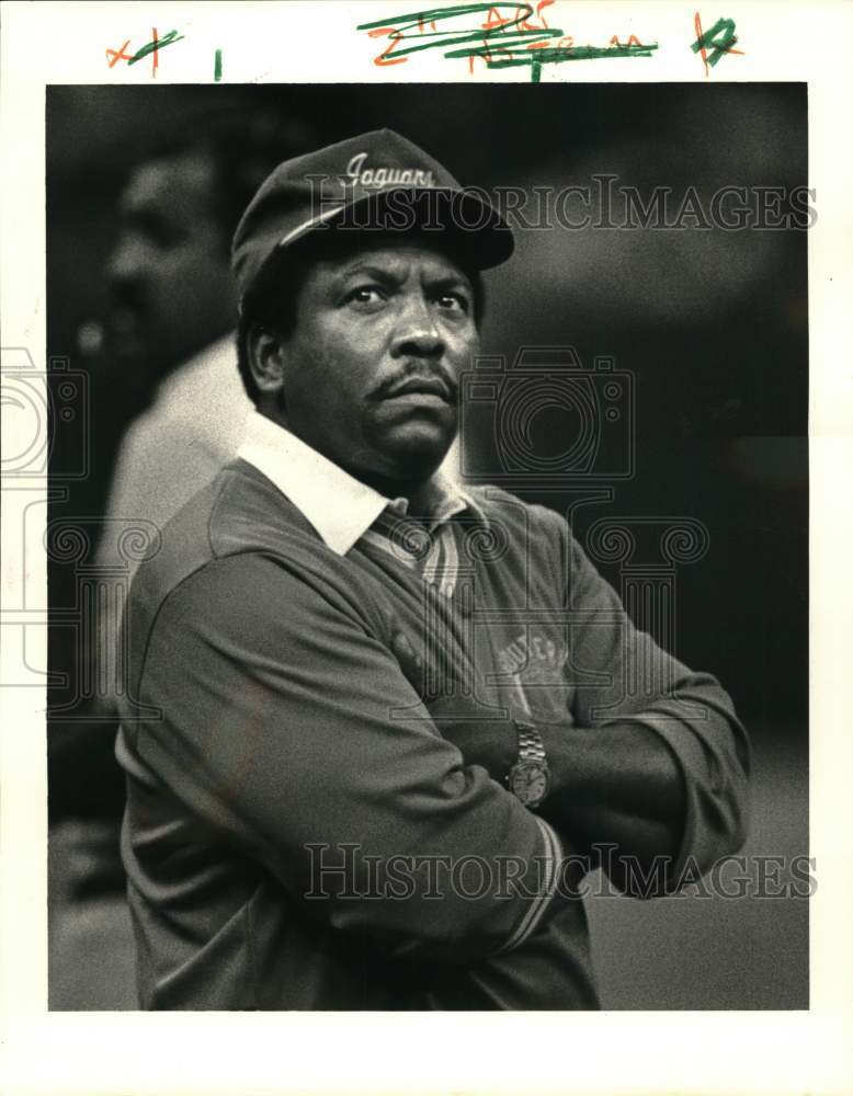 1986 Press Photo Otis Washington, Southern University head football coach - Historic Images