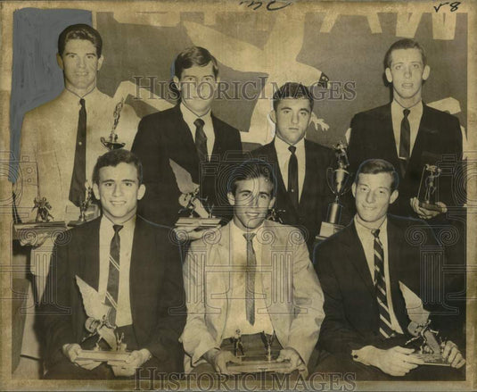 1967 Press Photo Athletes given recognition at Eagles' annual all-sports award - Historic Images